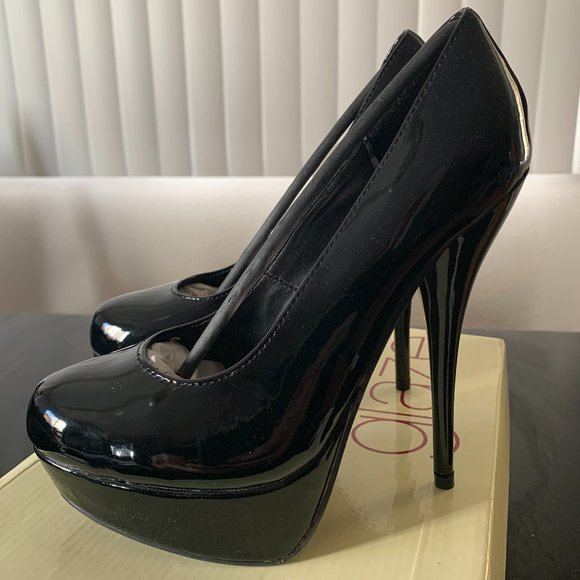Stiletto Heel Almond Toe Platform Dress Pumps - Picture 1 of 2